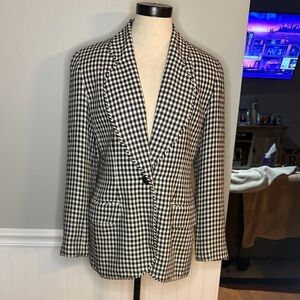 Dior Black and White Houndstooth women’s Blazer